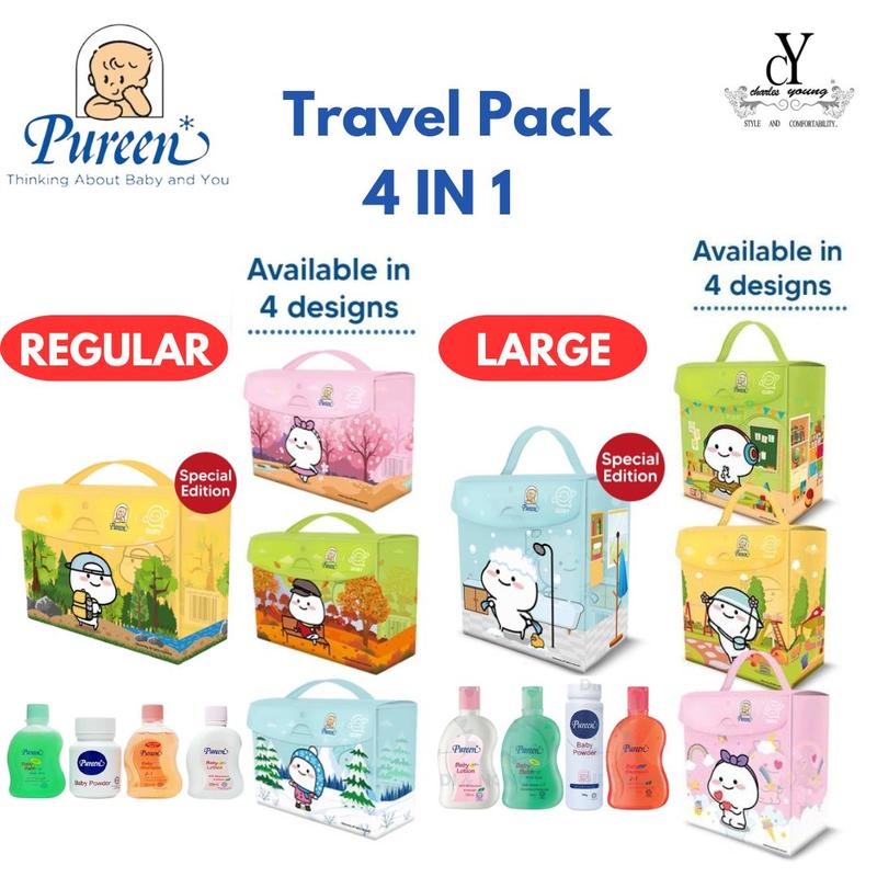 Pureen Travel Pack 4 in 1 Regular / Large - TikTok Shop Malaysia