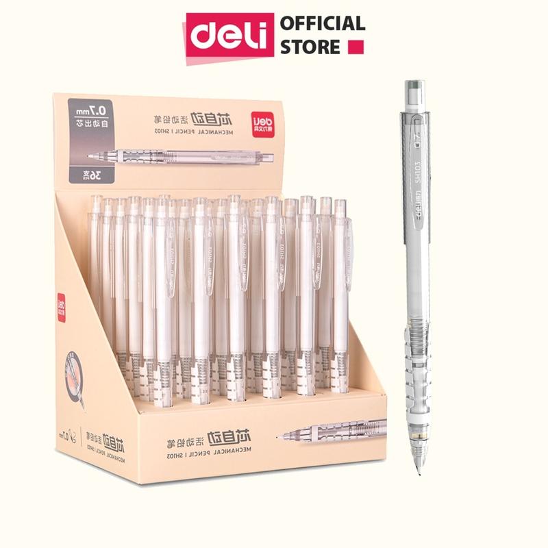 BÚT CHÌ KIM DELI BẤM THÂN / BẤM ĐẦU NGÒI 0.5 / 0.7MM, THIẾT KẾ ĐẸP MẮT, TINH TẾ