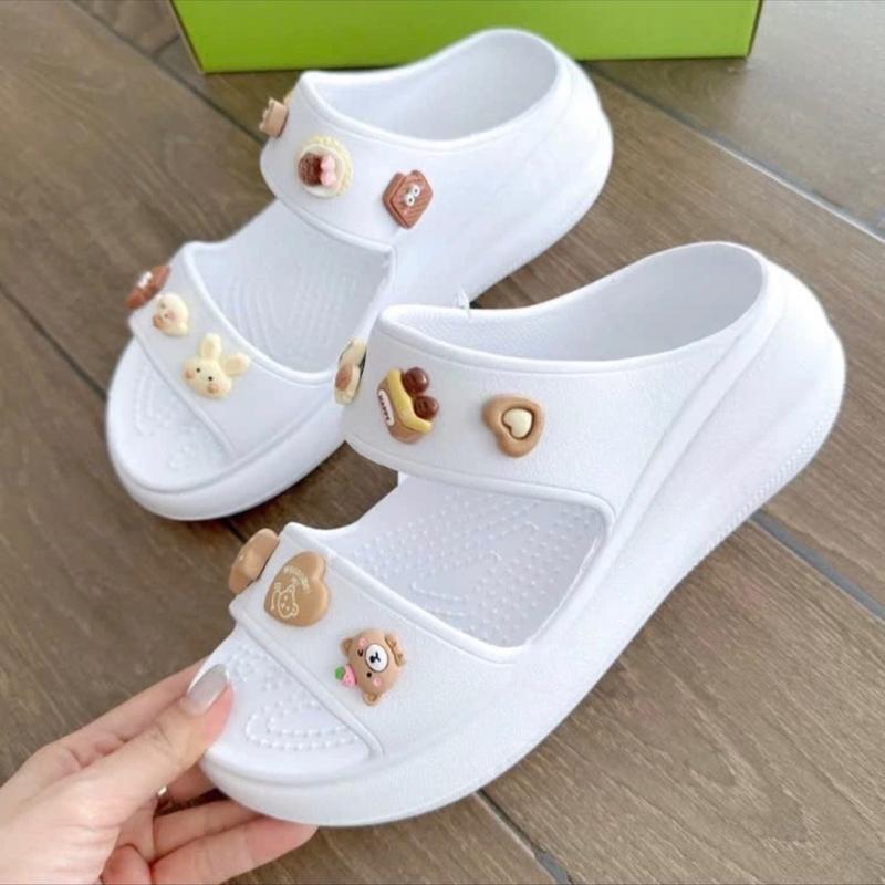 Đế Cao 7CM - Sandal Nữ Đế Cao, tặng kèm 10 Charm 3D gắn dép 4