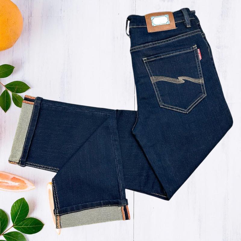 Quần jean nam dài quân jean nam ống suông MÀU XANH ĐẬM MS DL 18 Menswear Pants Có Túi