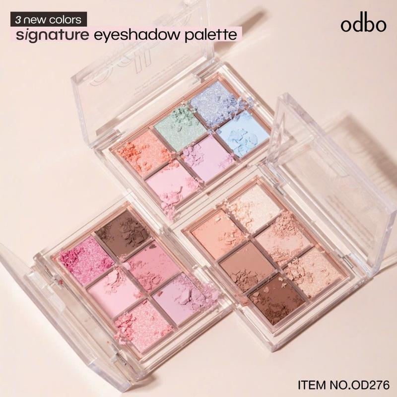  Bảng Mắt 6 Ô Odbo Nhũ Lì Trong Suốt Signature Eyeshadow Palette  OD276  4.8g phan math 