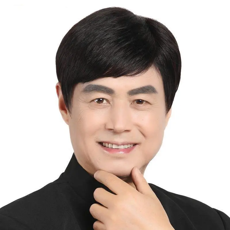 Tóc Giả Nam Trung Niên Và Cao Tuổi, Tóc Ngắn, Đẹp Trai, Thời Trang Tự Nhiên