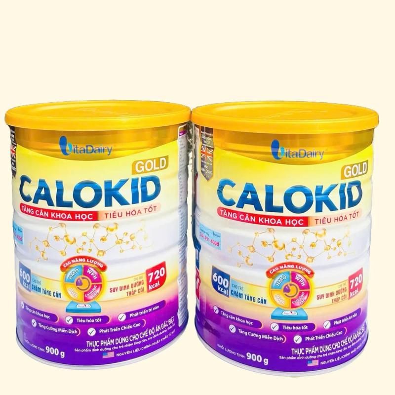  vitadairy- combo 2 lon sữa công thức CALO.KID cho bé lon 900g 