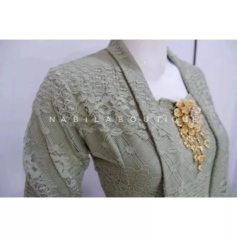 Kebaya Tunik / Tunik Tulle / Kebaya modern / Kebaya tile / Kebaya Kutubaru / Batik Couple Atasan Cantik Keluarga 1