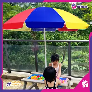 JH MART - Payung Tenda 180 CM Jualan Outdoor Lapak Pantai Taman Warung Bazar Lipat Kuat Anti Panas