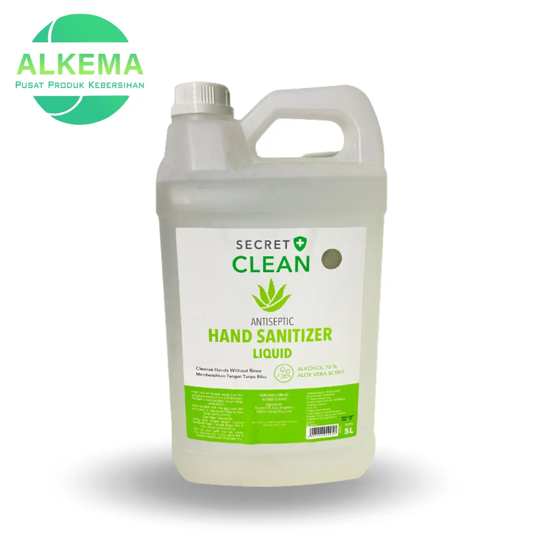 SECRET CLEAN Hand Sanitizer Liquid 5 Liter