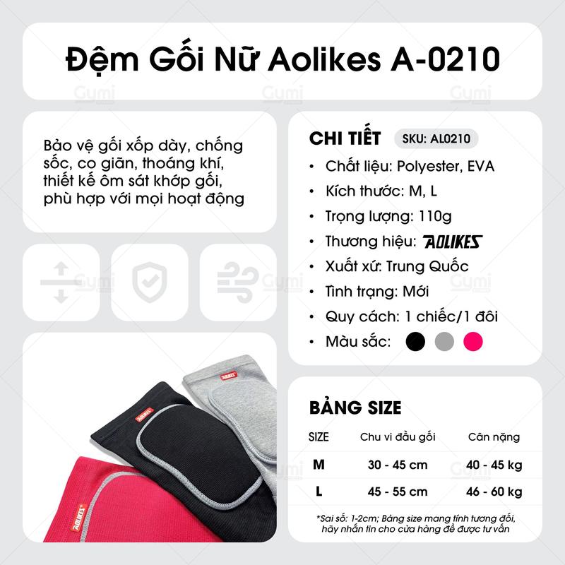 Product Introduction of Miếng đệm g ố i tập gym, Bóng đá, thể thao khác cho nữ (1 đôi) Sport 1