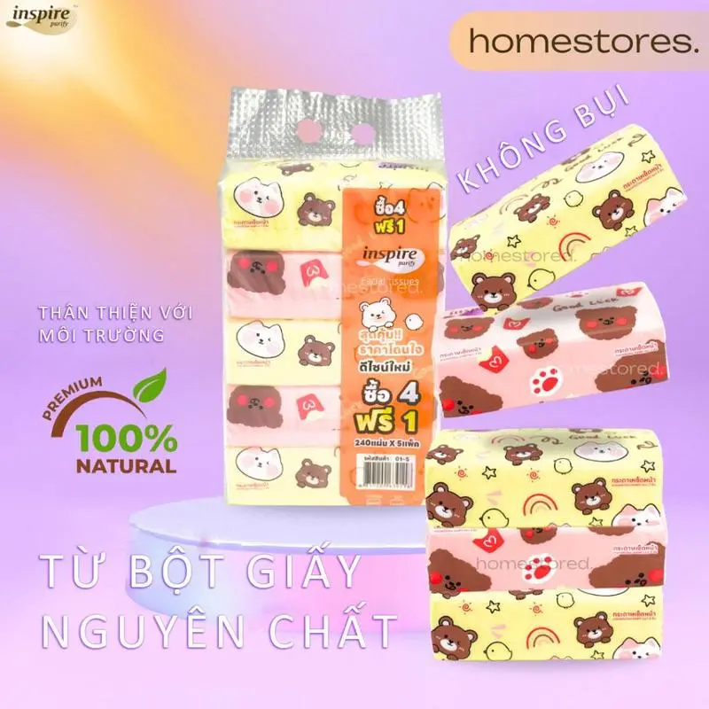 Khăn giấy thấm hút Mềm mịn, giấy ăn rút bột gỗ 2 lớp nguyên chất không Mùi hương ,họa tiết Hoa văn Dùng một lần , Có thể phân hủy an toàn thân thiện với môi trường ,rút giấy tiện lợi sử dụng được trong Nhà bếp.