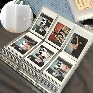 Álbum de fotos transparente, de gran capacidad, Organizador de fotos para decoración del hogar, Regalo para fotógrafos y fans de dos dimensiones