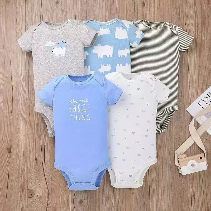 Premium Carter's Baby Bodysuit 5 Pcs Set Boy dan Girl Cewek Cowok 5 in 1 Bayi Cotton 5