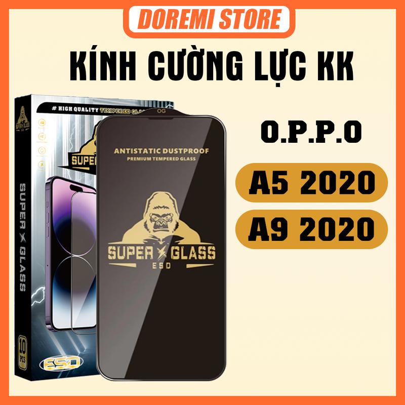 [COMBO 3 KÍNH] Kính cường Lực Oppo A5 2020 / A9 2020 KK đen, miếng dán bảo vệ màn hình