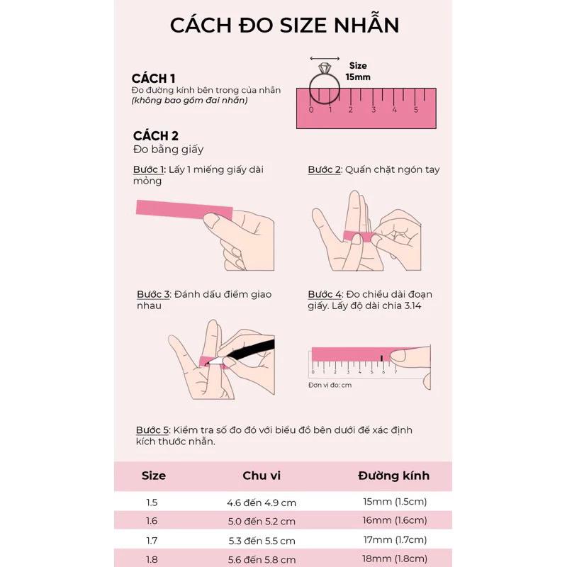 Product Introduction of Nhẫn Lam ng.ọc bản nhạt mảnh (17-18-19-20)-AnhGemmie 2