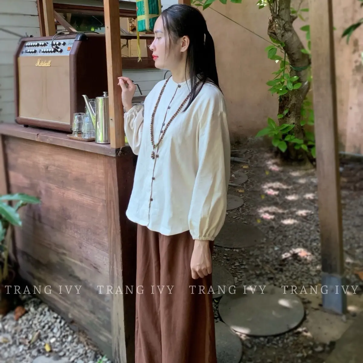 AN NHIÊN - Pháp Phục Linen Premium Cao Cấp đi chùa nhẹ nhàng, thanh lịch PPLCT