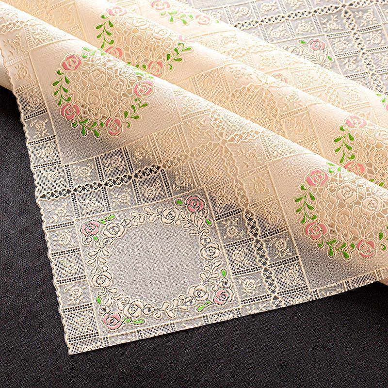 Khăn trải bàn PVC, không thấm nước, chống bỏng, chống thấm dầu, dùng một lần, thảm trải bàn hình chữ nhật, làm bằng nhựa, thích hợp cho bàn trà, sử dụng trong phòng khách, đồ gia dụng 8