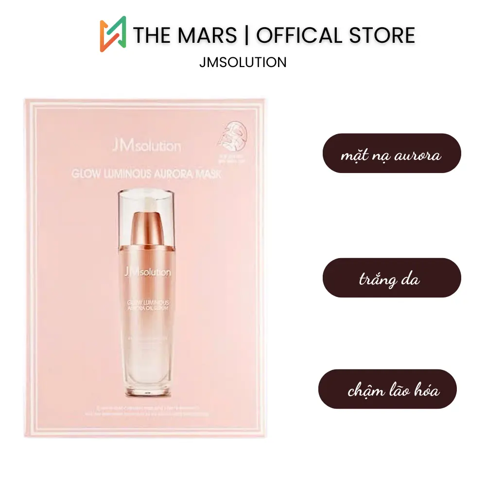 [JM SOLUTION] Combo 10 Mặt Nạ Hỗ Trợ Giảm Lão Hóa Da Glow Luminous Aurora Mask 30ml - Skincare - Nữ Skincare Hoa Hồng Hoa Hồng Cosmetics Women