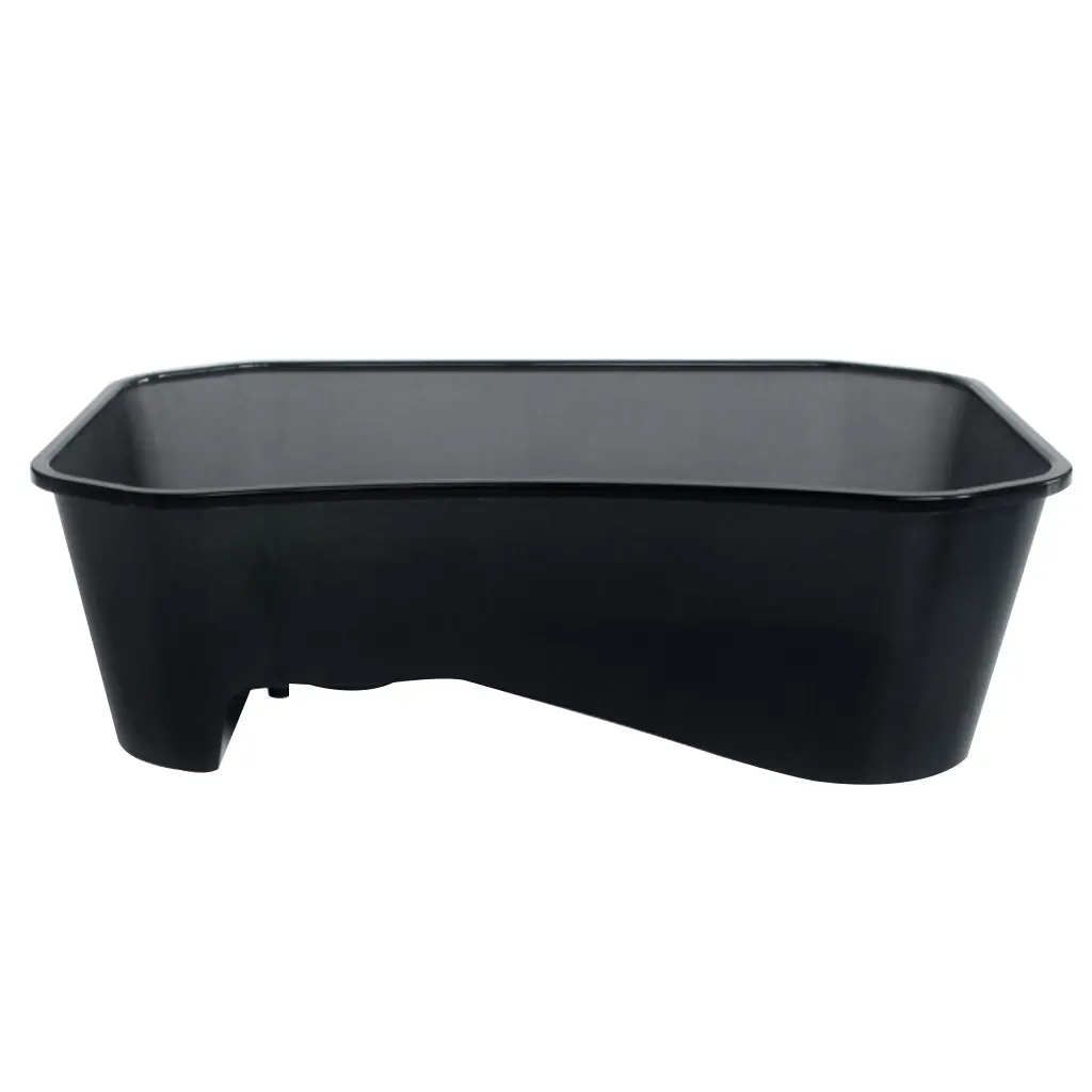HEHUS eptile Habitat Tortoise Food Feeding Box with Ramp Aquarium for Tank Breeding B