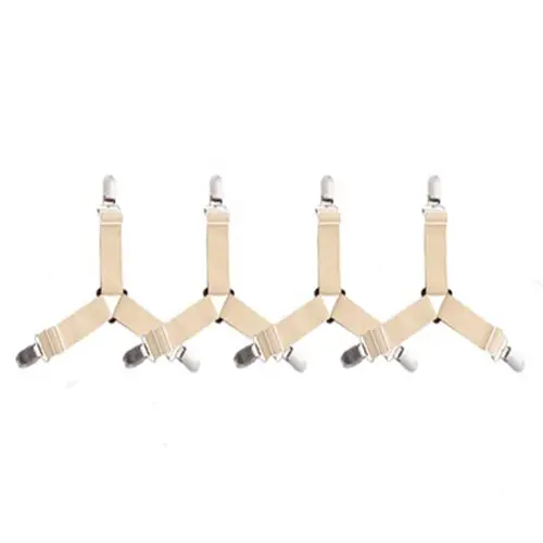 Dụng Cụ Kẹp Ga Trải Giường Đàn Hồi, 4 Cái / bộ, Dụng Cụ Chốt Thắt Lưng, Kẹp Ga Trải Giường, Cho Vỏ Nệm, Chăn, Chăn Bông, Giá Đỡ Chăn Bông, Dụng Cụ Sắp Xếp Dệt 8