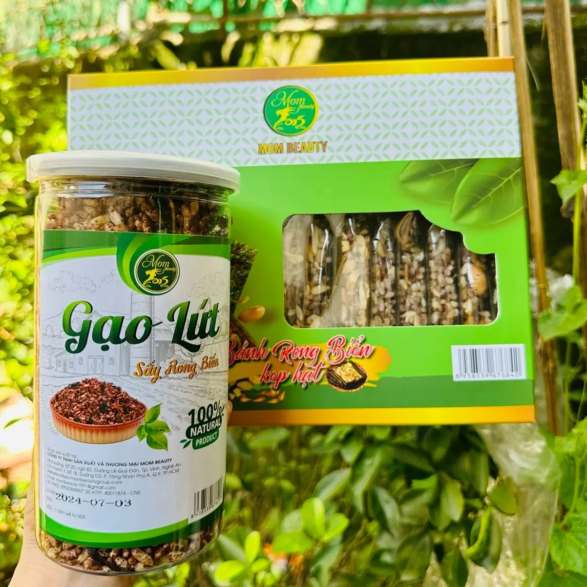 "Thanh Bánh Kẹp Hạt Rong Biển Mombeauty - Bữa Ăn Vặt Lành Mạnh, Thơm Ngon, Giàu Dinh Dưỡng Cho Cả Gia Đình!"