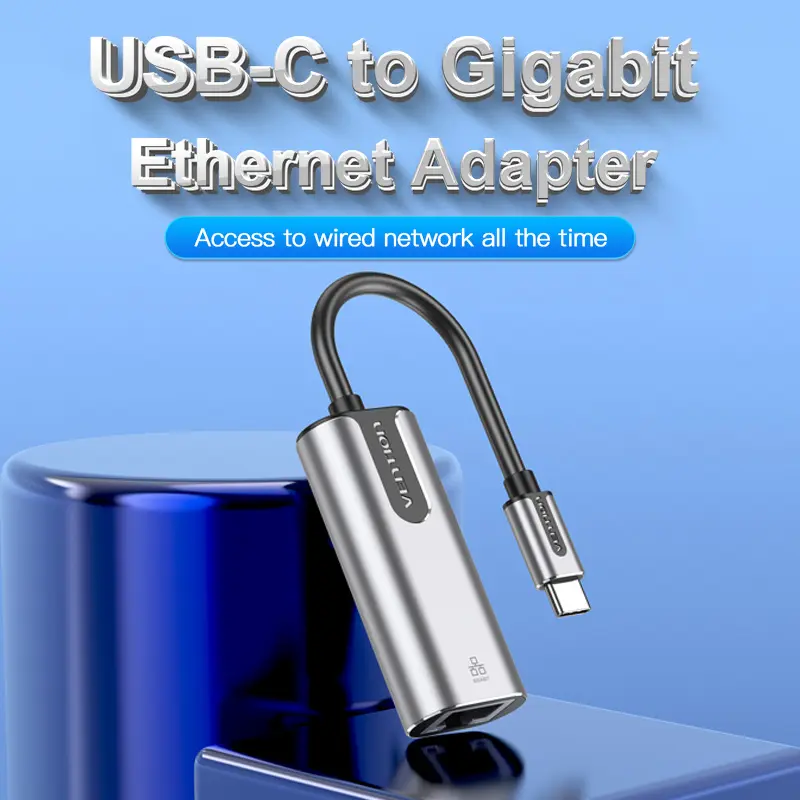 VENTION USB Type C to LAN RJ45 Gigabit Ethernet Adapter Aluminum Alloy 1