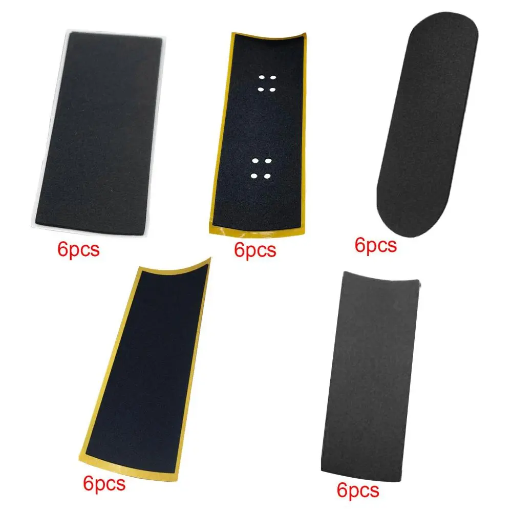 Hình dán Ván Trượt Ngón Tay 6 miếng, Hình dán băng Deck Ván Trượt, Chất kết dính, Chống trượt, Phụ kiện chuyên nghiệp, Thích hợp cho đồ dùng Ván Trượt Mini