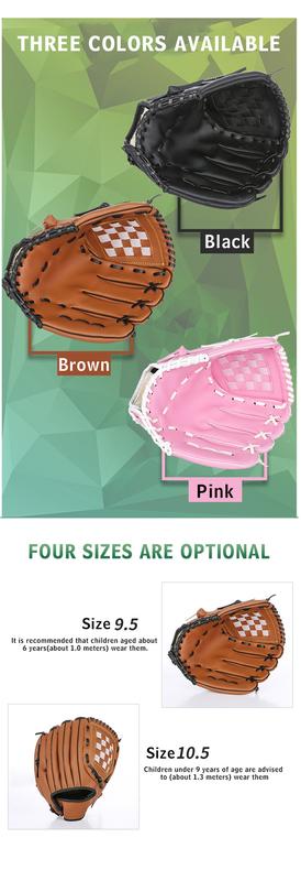 Product Introduction of Soft & Durable Faux Leather Baseball Gloves - Perfect for Kids, Teens & Adults! 12