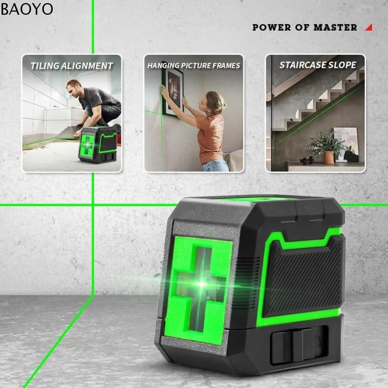 Laser Aras, Auto Meratakan Kuasa Super, Rasuk Laser Hijau Menegak ...