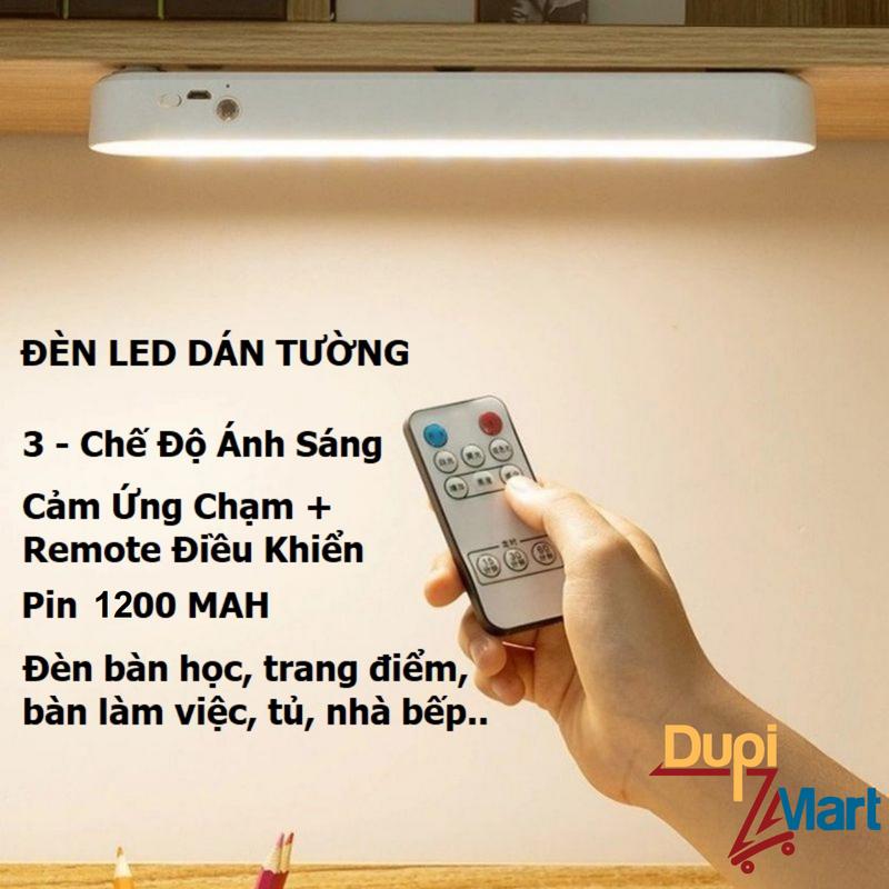 Đèn Led Cảm Ứng Dán Tường  Điều Khiển Từ Xa Sạc Tích Điện - Đèn Led Dài Để Bàn Học Chống Cận Đèn Bàn Làm Việc Trang Điểm -DupiMart