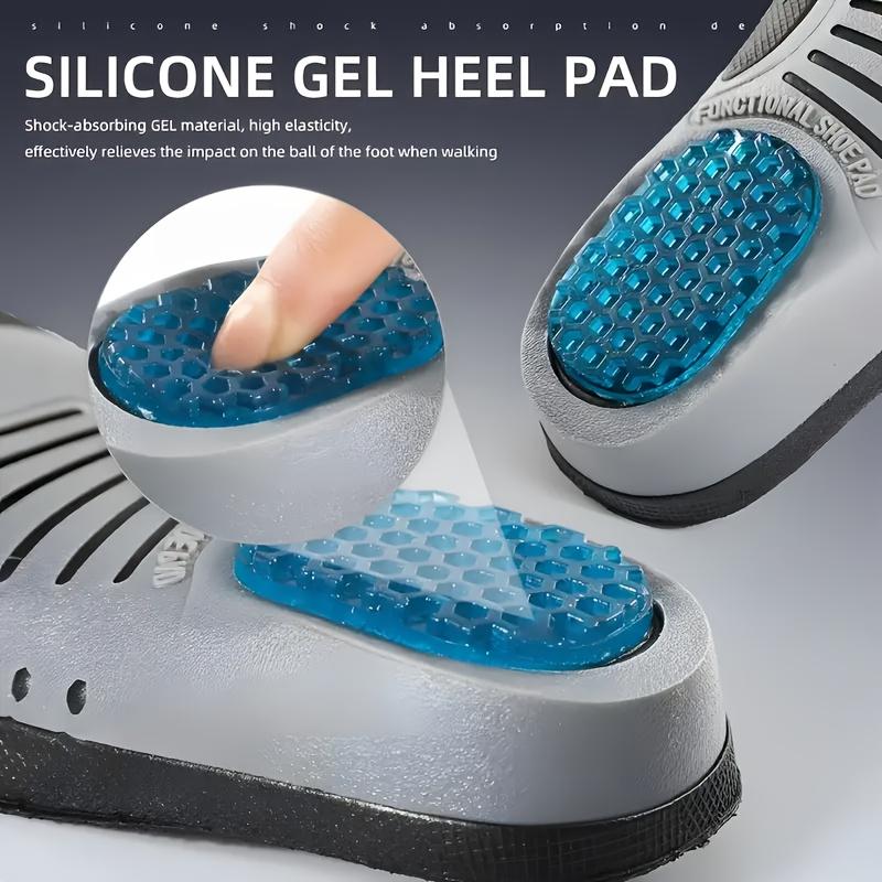 1 Pair EVA Gel Insoles for Sports and Work - Anti-Slip, Shock-Absorbing, Twist-Resistant, Thickened Support - Unisex for Basketball and Everyday Use 1