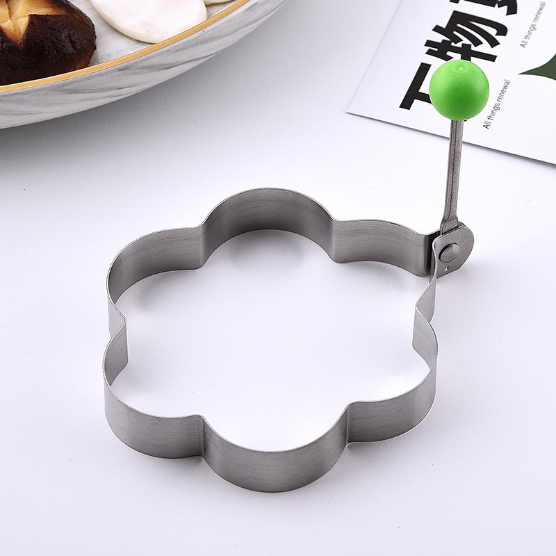 Product Introduction of 1pcs Stainless Steel Fried Egg Shaper Egg Mold DIY Breakfast Egg Pancake Rings Sandwich Kitchen Utensil Baking Tools Plum Shaped Rice and Vegetable Roll Mold 13