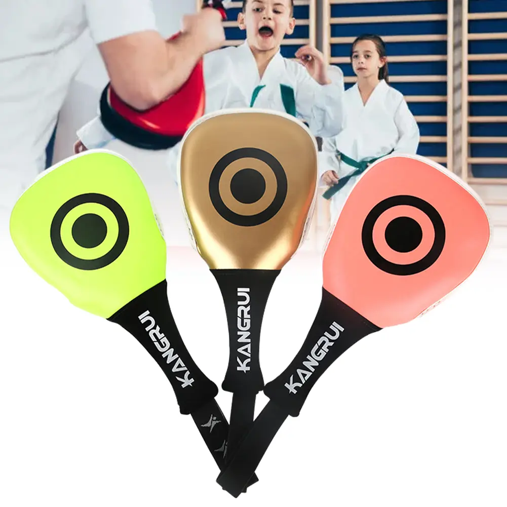 1PC Children Taekwondo Foot Target Boxing Training Equipment Martial Arts Target Training Double Leaf Target #462459