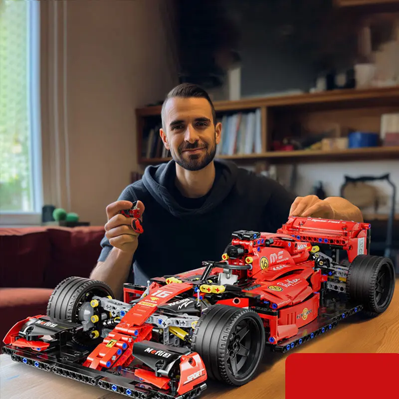 Ferari F1 Techno 7202 Puzzle Block Bricks Racing Car Gift for Boys Birthday Gift Eid Gift 1