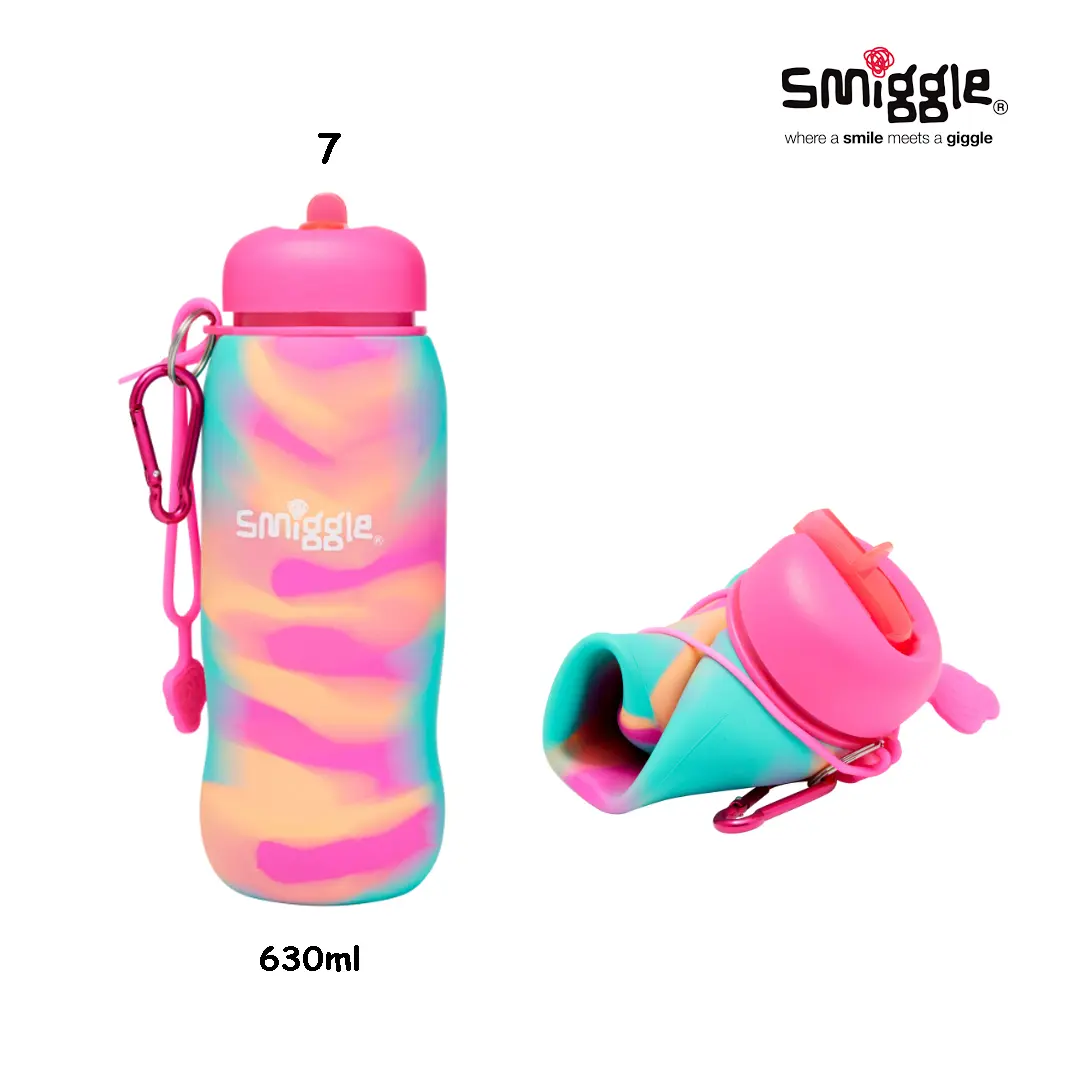 BOTOL MINUM SILICON SMIGGLE / BOTOL MINUM ANAK / 100% ORIGINAL