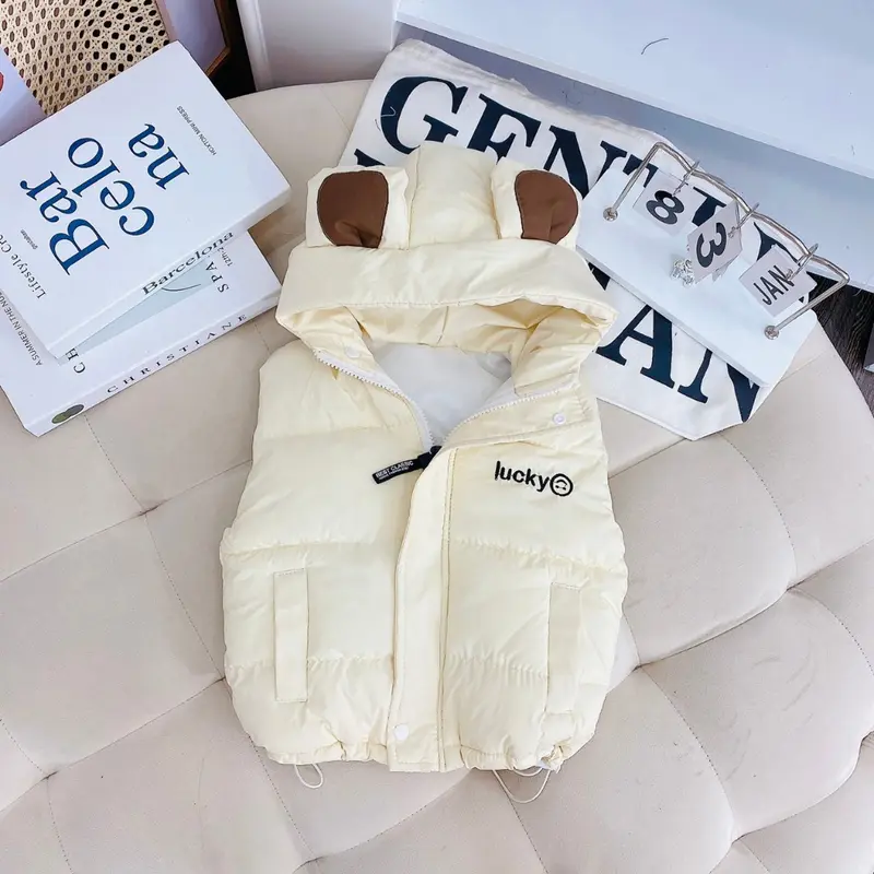 Áo phao gile cho bé siêu nhẹ lót bông , áo khoác bông nhồi cho bé trai bé gái từ 7-25kg 3