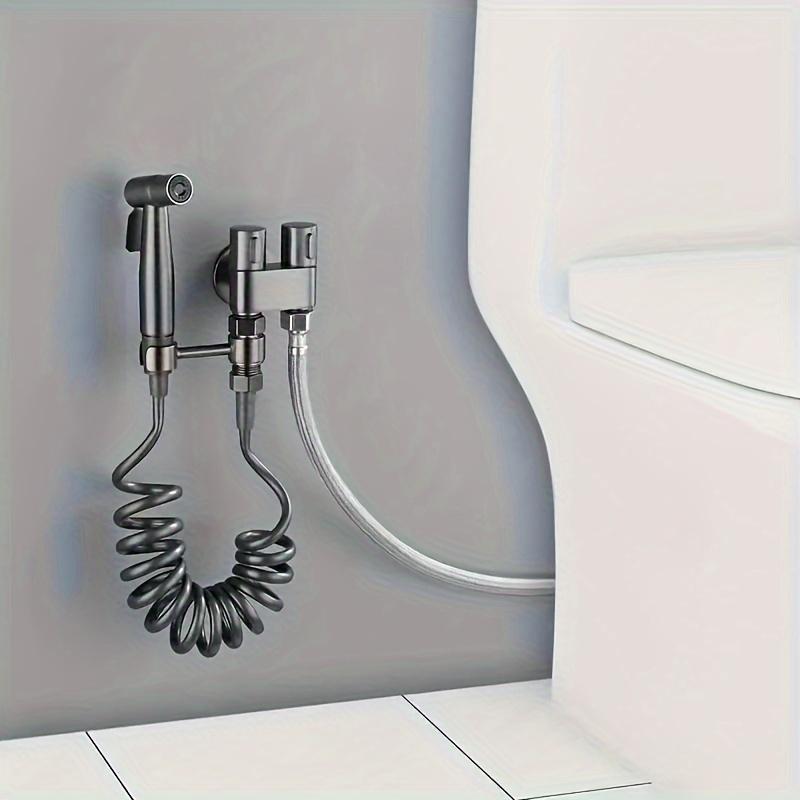 Product Introduction of Toilet Airbrush, Portable Bathroom Double Water Valve Cleaning Airbrush, Multipurpose Cleaning Airbrush for Flushing Floor Drain Toilet Washer Wall 4