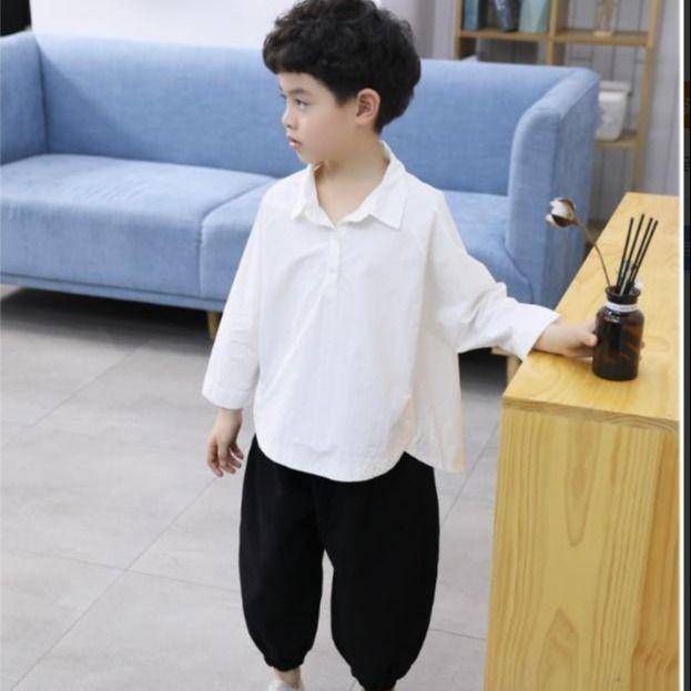 Bộ Quần Áo Bé Trai, Quần Áo Mùa Thu, Cỡ Trung Bình Và Lớn, Áo Sơ Mi Phong Cách Phương Tây, Bộ Hai Mảnh, Thời Trang Phong Cách Hàn Quốc Đẹp Trai, Thích Hợp Cho Quần Áo Trẻ Em, 2024 Mùa Thu 6