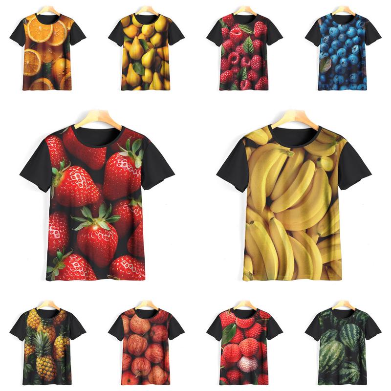 Kaos Motif Buah Buahan 3D Keren Kaos Lucu Motif Buah Baju Tema Buah ...