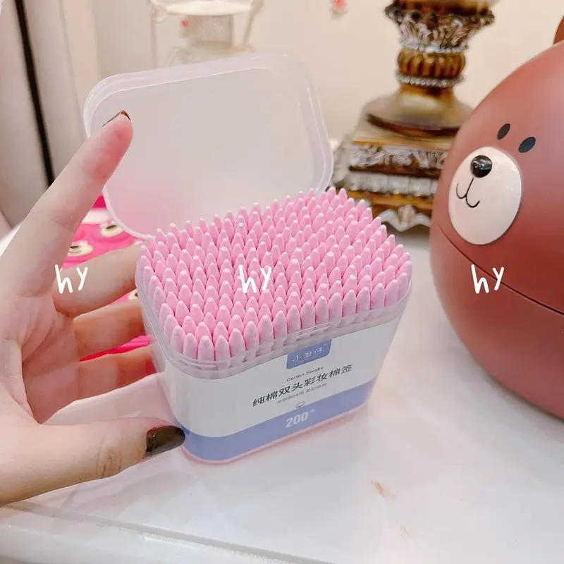 HỘP 200CÂY TĂM BÔNG 2 ĐẦU Trang Điểm Cosmetic Nữ 2