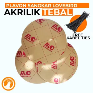PLAFON SANGKAR LOVEBIRD AKRILIK BENING TERMURAH