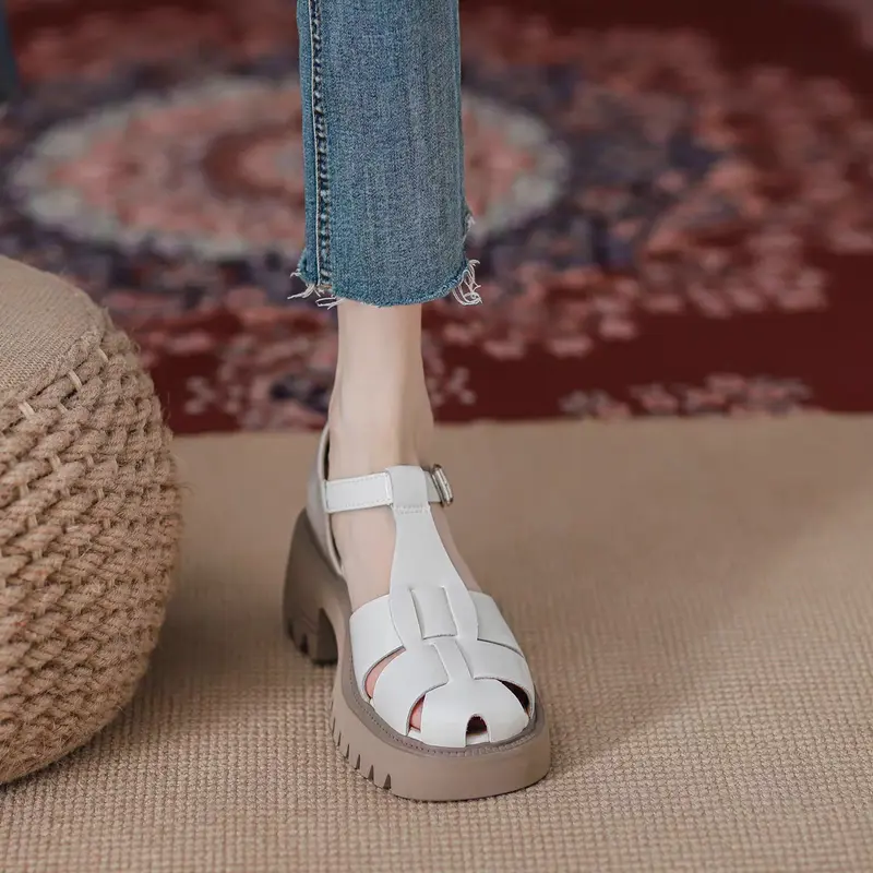 Sneakersdaily 459 Sandal Tali Wedges Fashion Wanita Premium 8