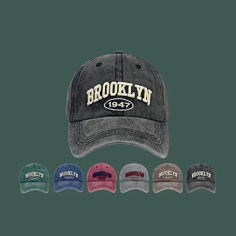 Retro Washed Baseball Hat Women S Letter Embroidered Spring Summer Sports Hat