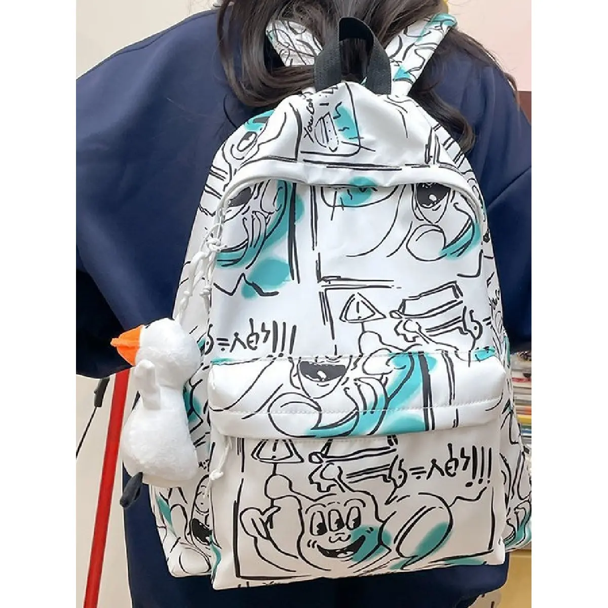 Cặp Sách, Dành Cho Nam Giới, Xu Hướng In, Graffiti, Thích Hợp Cho Học Sinh Trung Học, Ba Lô Sức Chứa Lớn, Thích Hợp Cho Học Sinh Trung Học Cơ Sở Và Sinh Viên Đại Học, Ba Lô Nữ, Thích Hợp Cho Học Sinh Graffiti Và Campus, Ba Lô Học Sinh, Năm 2025 Đeo Vai
