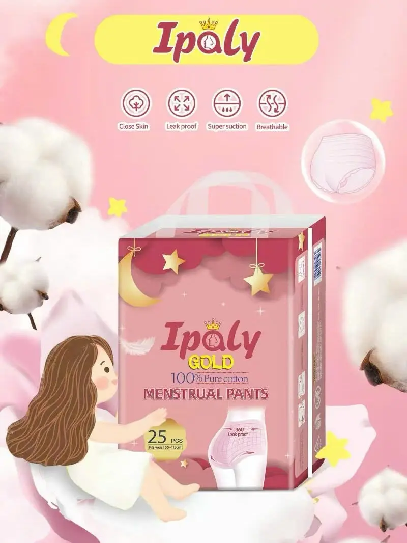 [Che tên SP] Bịch 25 và 50 Miếng Băng Vệ Sinh Dạng Quần IPALY Siêu Mềm Mịn Siêu Thấm Hút Co Giãn Thoải Mái