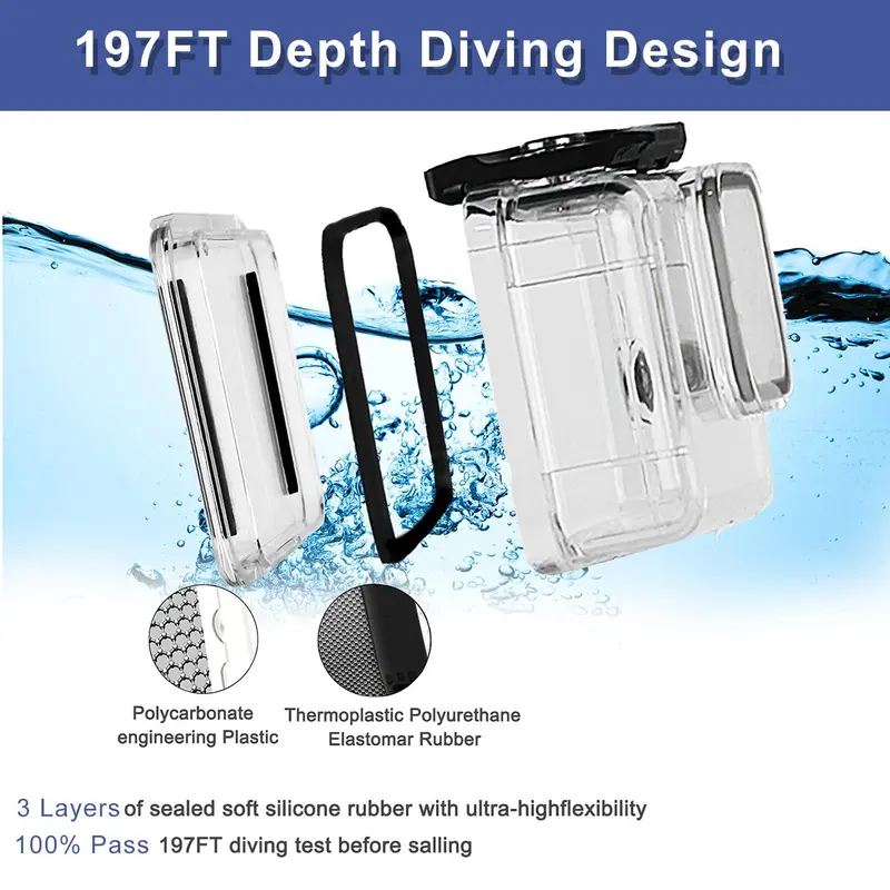 Clear Waterproof Case For GoPro 11/10 9, Transparent Protective Case, Anti-fall Anti-scratch Protector Case For GoPro 11/10 9 6