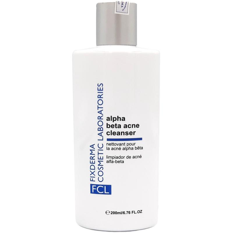 Fixderma Sữa Rửa Mặt Dành Cho Da Mụn, Mụn Đầu Đen FCL Alpha-Beta Acne Cleanser 200ml