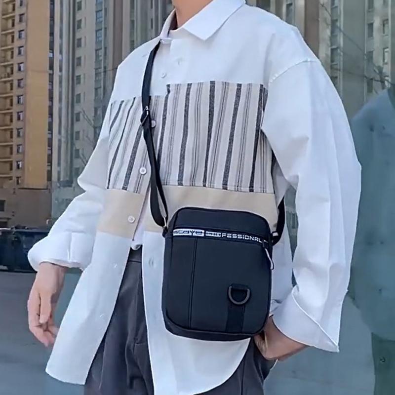Product Introduction of Men's Shoulder Bag Business Leisure Large Capacity Portable Handbag Multi Layer Waterproof Summer Male's Crossbody Bags 10
