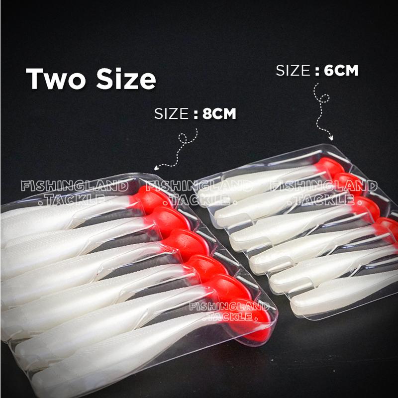 Sawa-d steady soft plastic | 6cm 8cm | paddle tail swimbait fishing lure SP Zman minnow haruan Siakap | 1