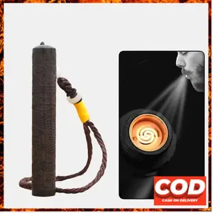 Korek Elektrik Mini XiangLong Tiup Grafir Naga Kayu USB Charge Coil mancis  gambar pemantik  api jadul