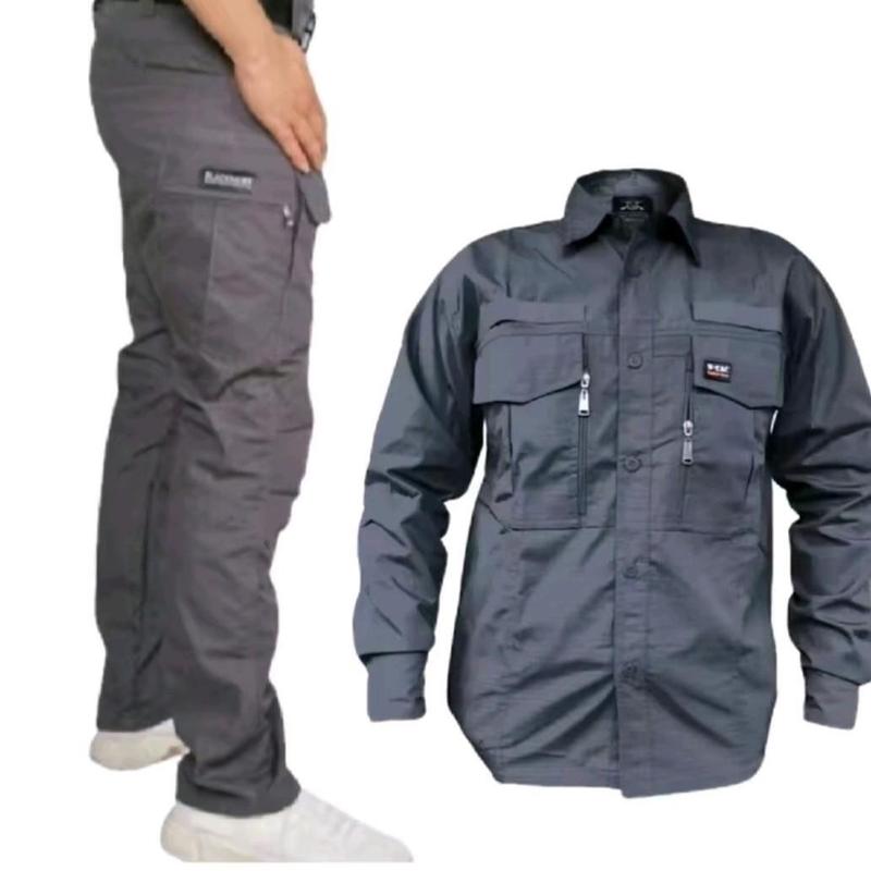 Setelan Kemeja dan Celana Tactical W-TAC Panjang untuk Pria Casual 1