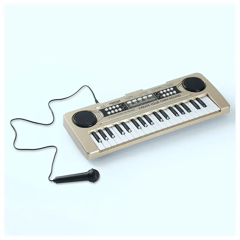 Bigfun 37 Key Children's Electronic Keyboard Piano Toy with Microphone Children Gift Factory Direct Sales