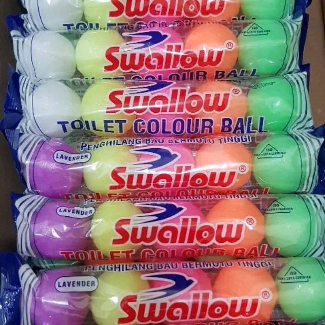 Swallow Kamper Toilet Colour Ball isi 5 pcs (  200 gr) Tahan Lama